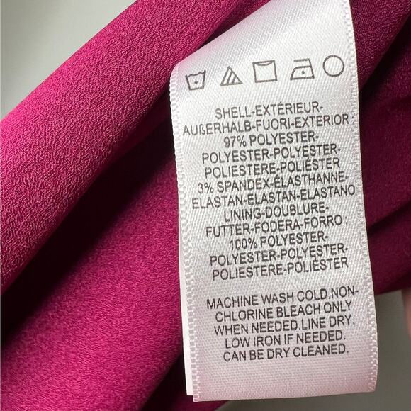 Dress the Population Purple Ruffle Delphine Wrap Dress Size XL - Picture 7 of 9